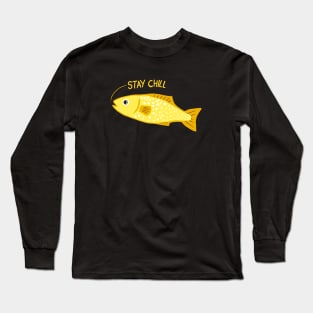 Stay Chill Yellow Fish Long Sleeve T-Shirt